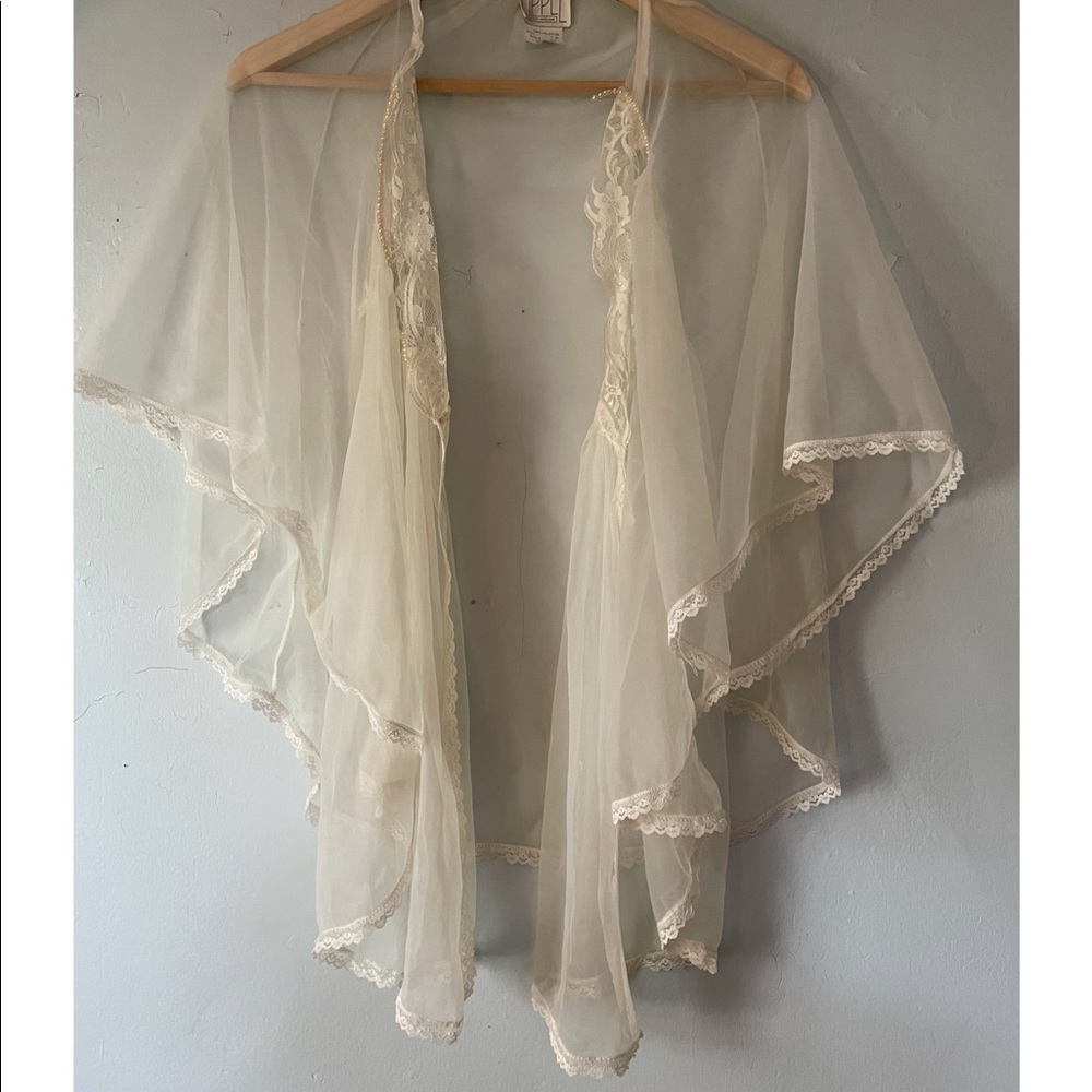 Vintage sheer lingerie blouse